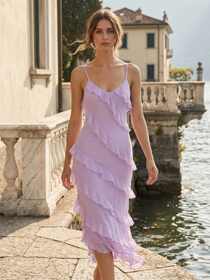 ORIEL DRESS™ - Hem Spaghetti Dress